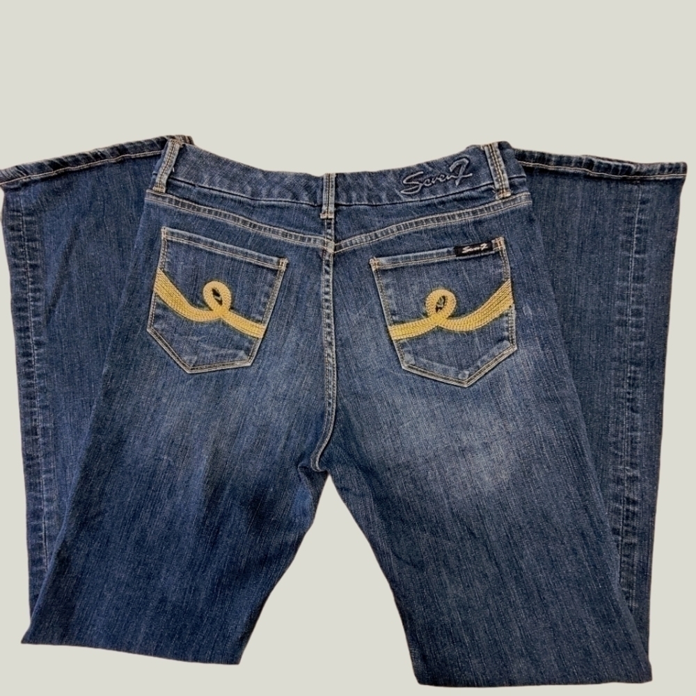 Seven7 Denim Bootcut Boyfriend Jeans Size 8 - Picture 10 of 14